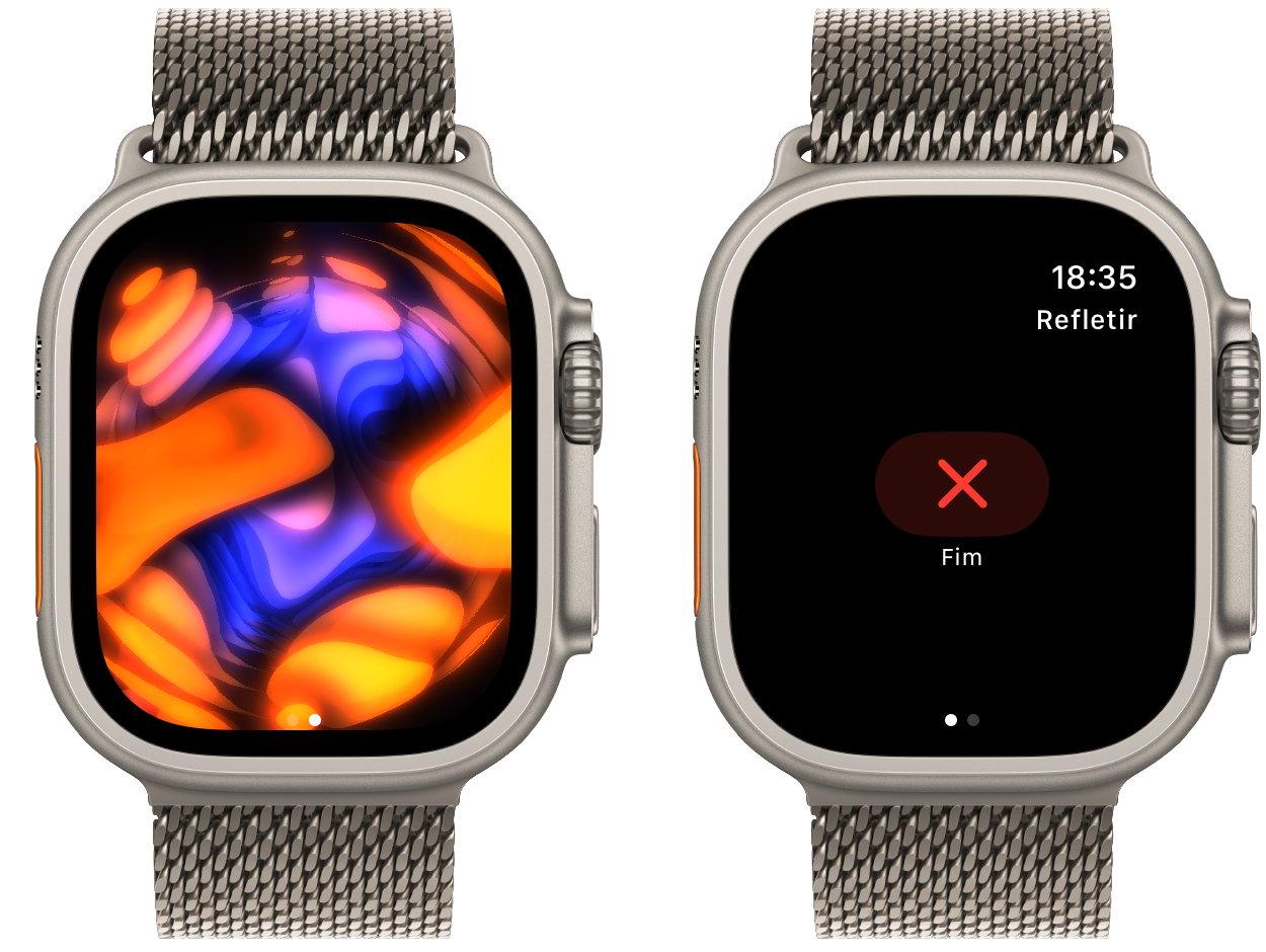 Função "Refletir" no Apple Watch