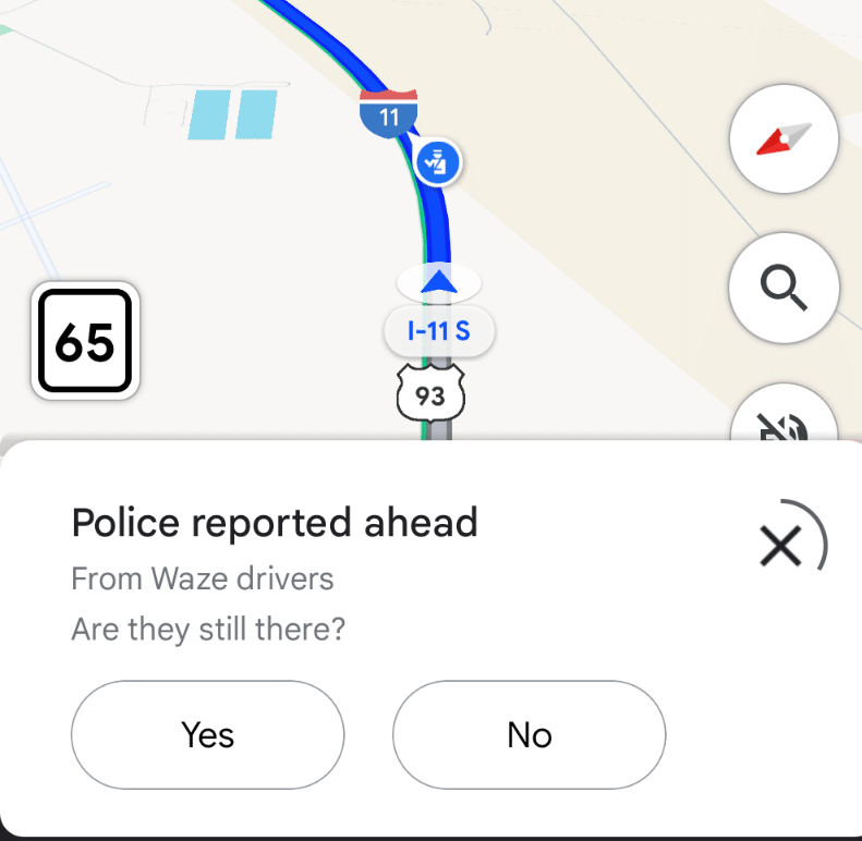 Alertas do Waze no Google Maps