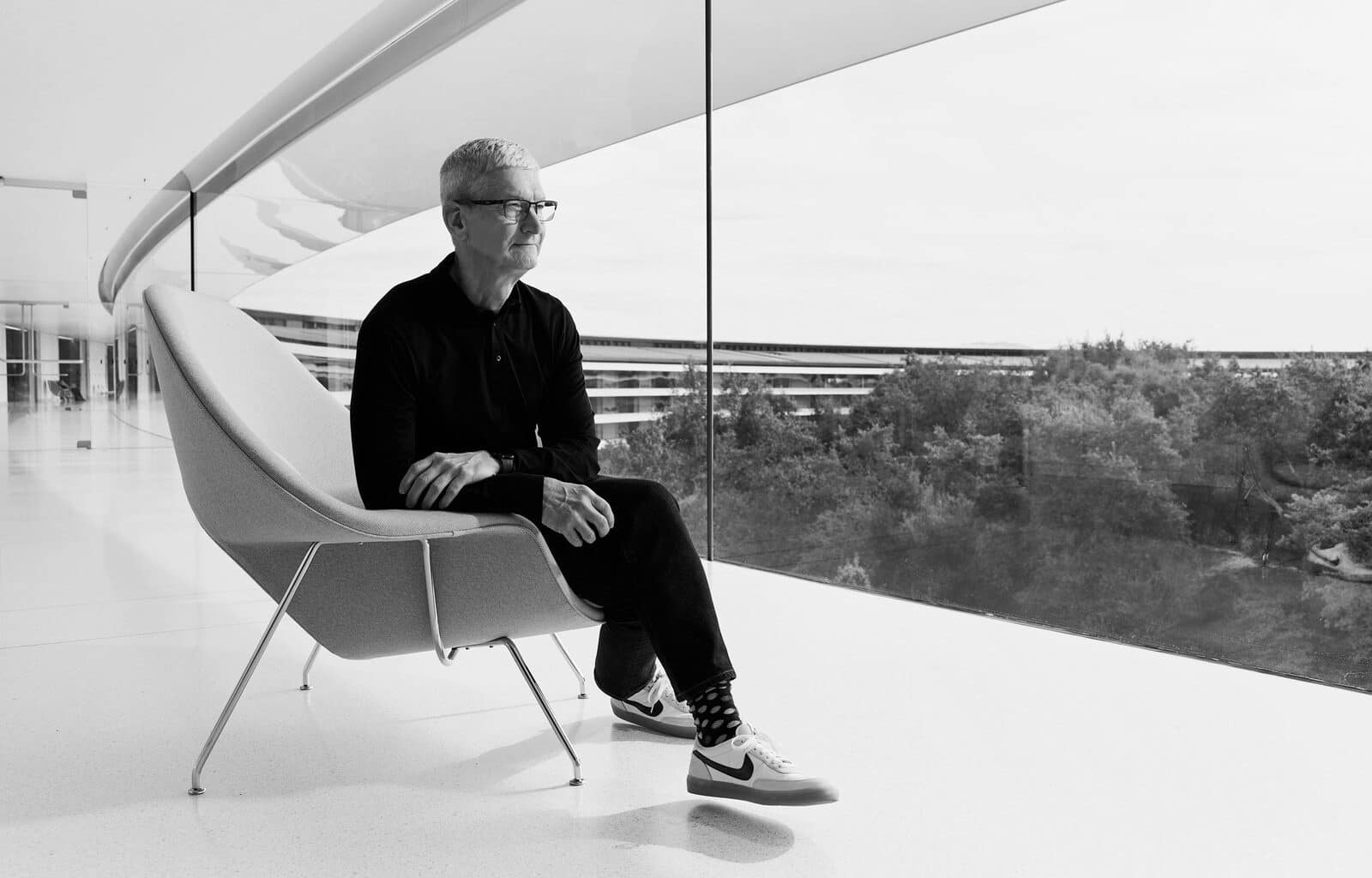 Tim Cook no Apple Park