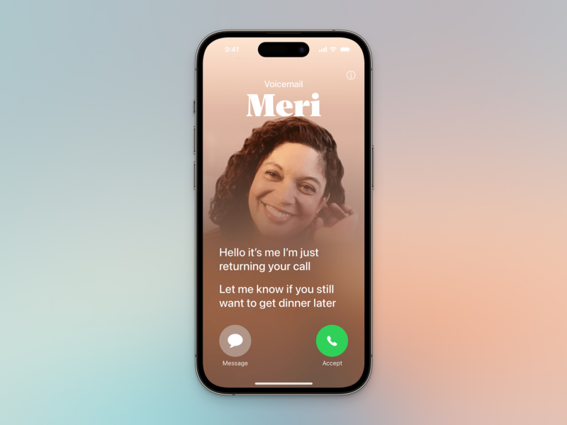 Voicemail ao Vivo no iPhone