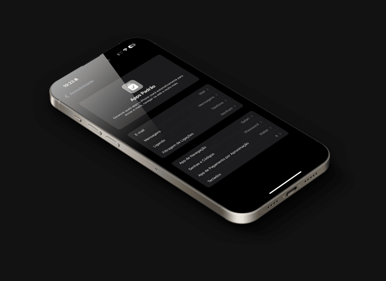 Apps padrão no iOS 18.2