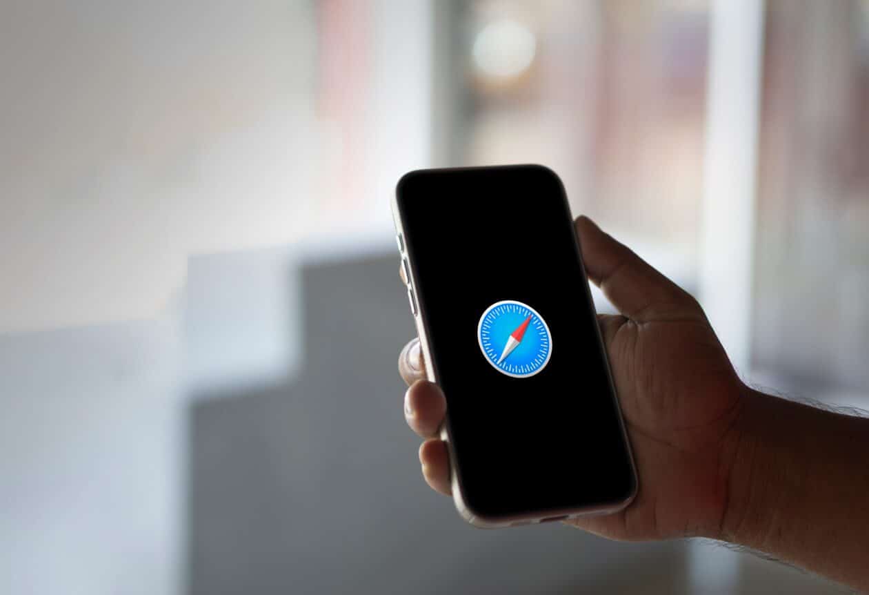 Ícone do Safari em um telefone