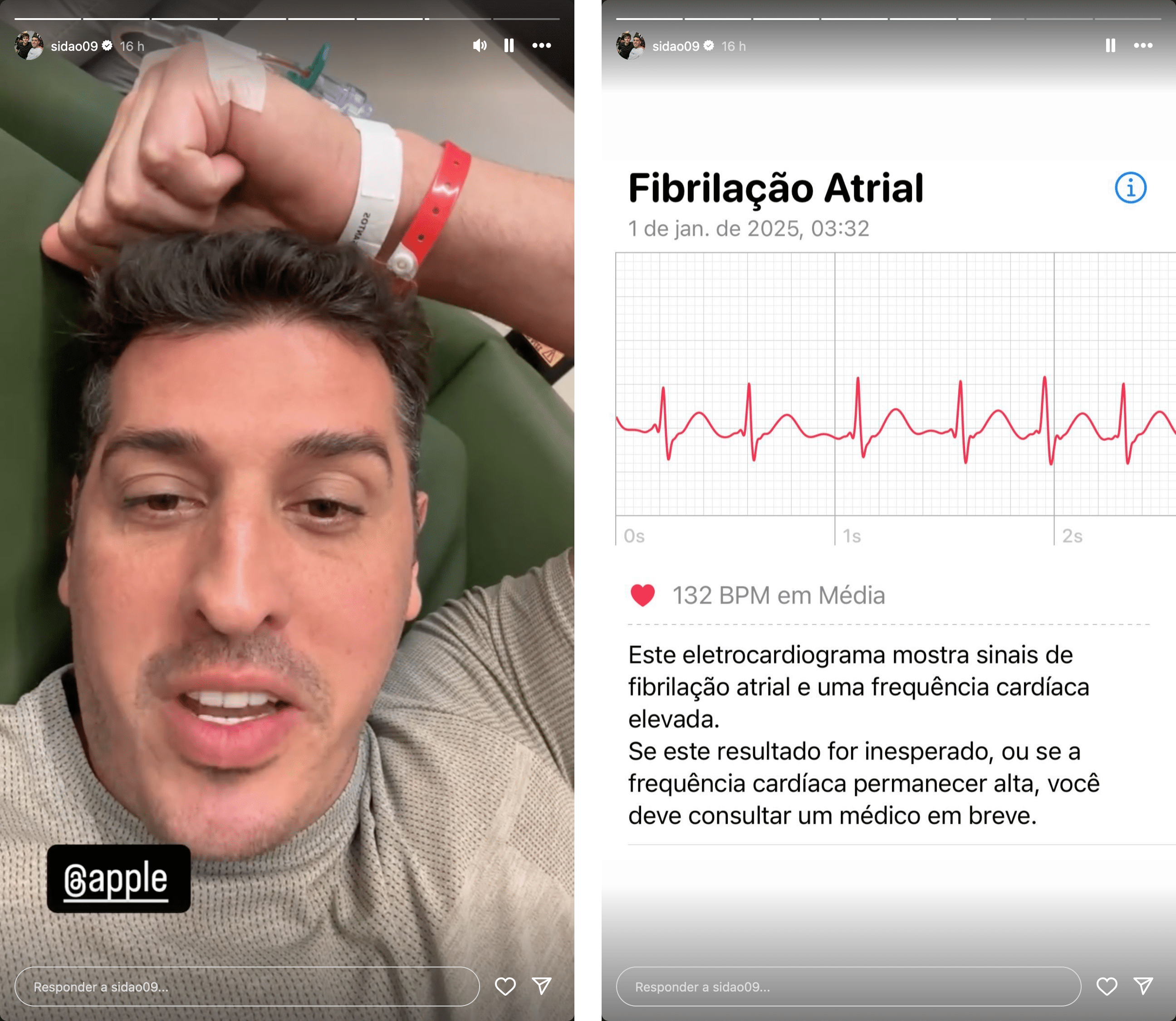 Sidão obtém ajuda médica graças ao seu Apple Watch