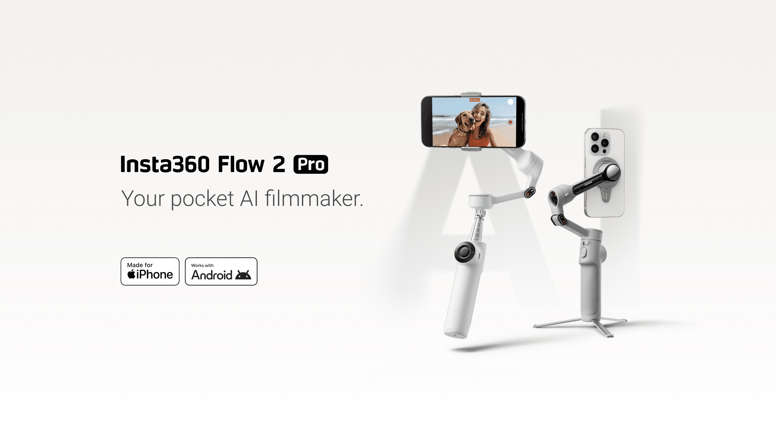 Insta360 Flow 2 Pro tem rastreamento múltiplo e controle pelo