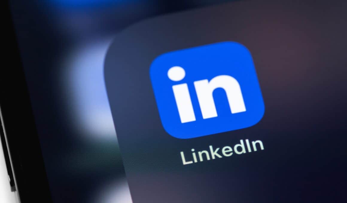 Ícone do LinkedIn no iPhone