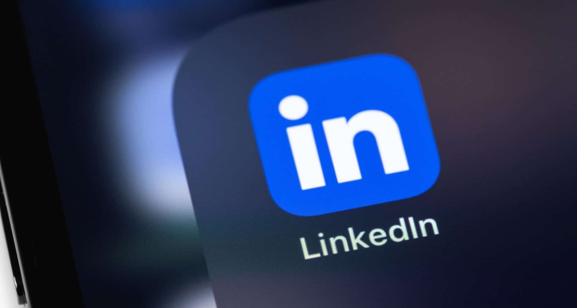 Ícone do LinkedIn no iPhone