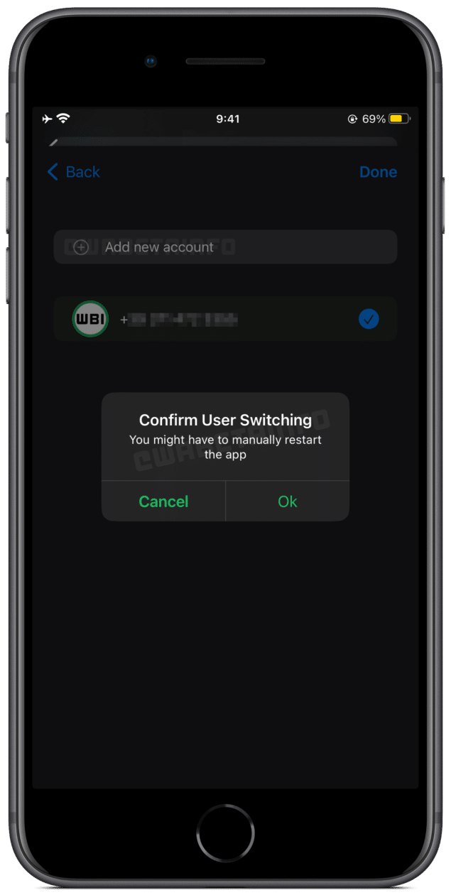 WhatsApp continua testando suporte a múltiplas contas no iOS