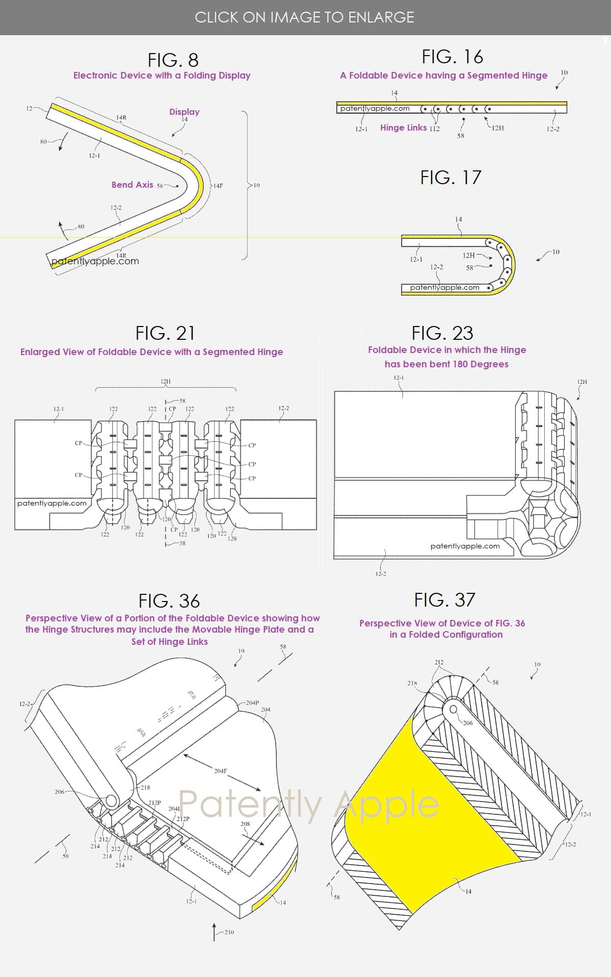 Patente da Apple para dispositivo dobrável