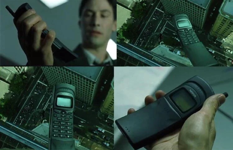 Lançado em 1996, o Nokia 8110 ficou conhecido ao aparecer no filme "Matrix"