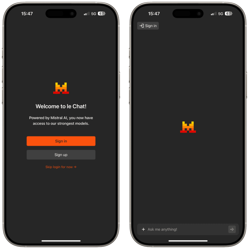 App Mistral AI