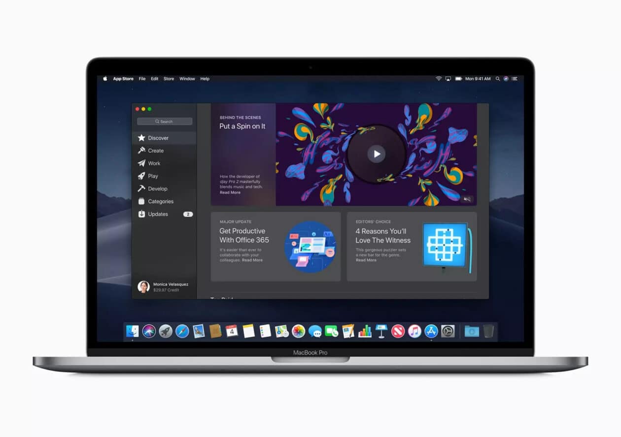 Mac App Store no macOS Mojave