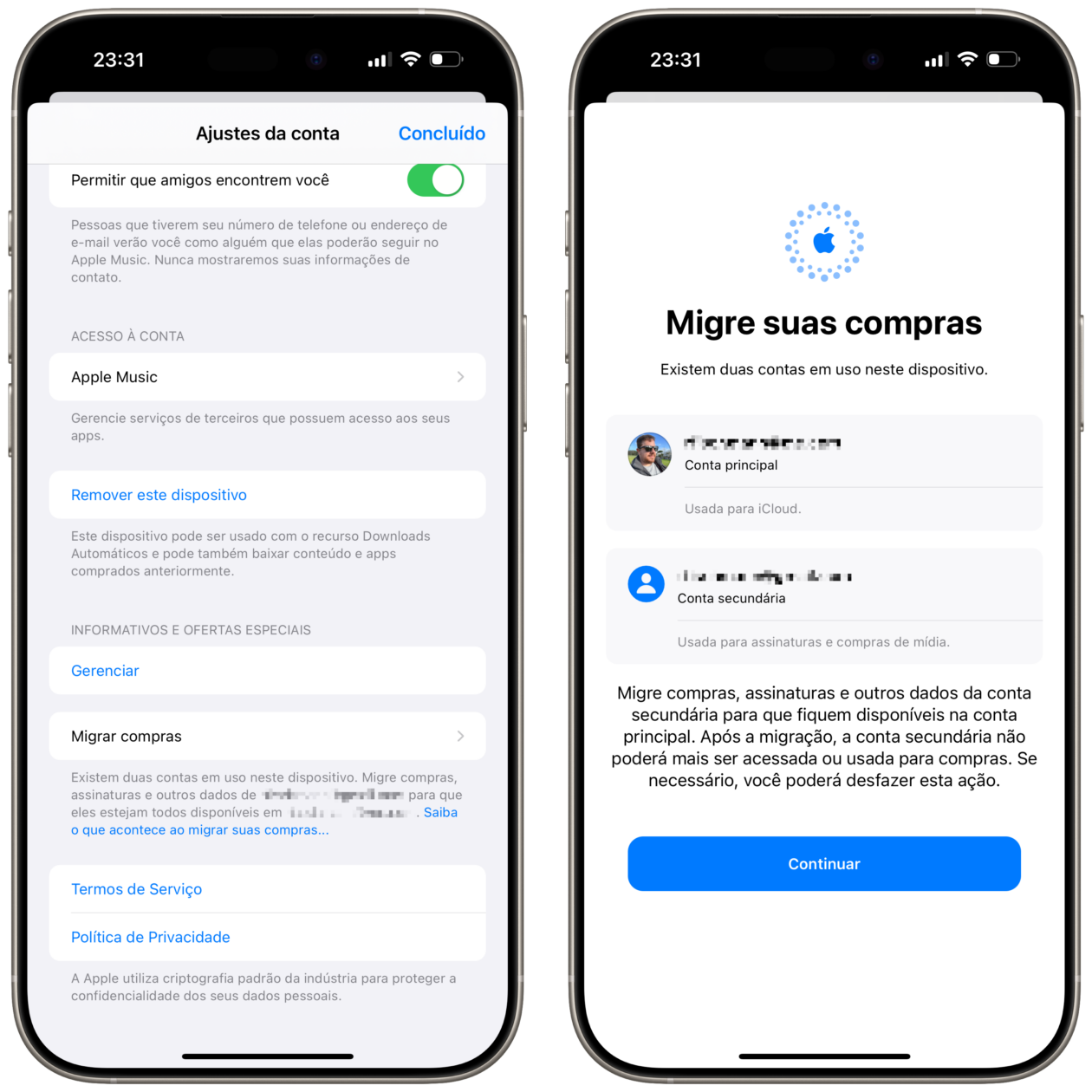 Migrar compras no iOS