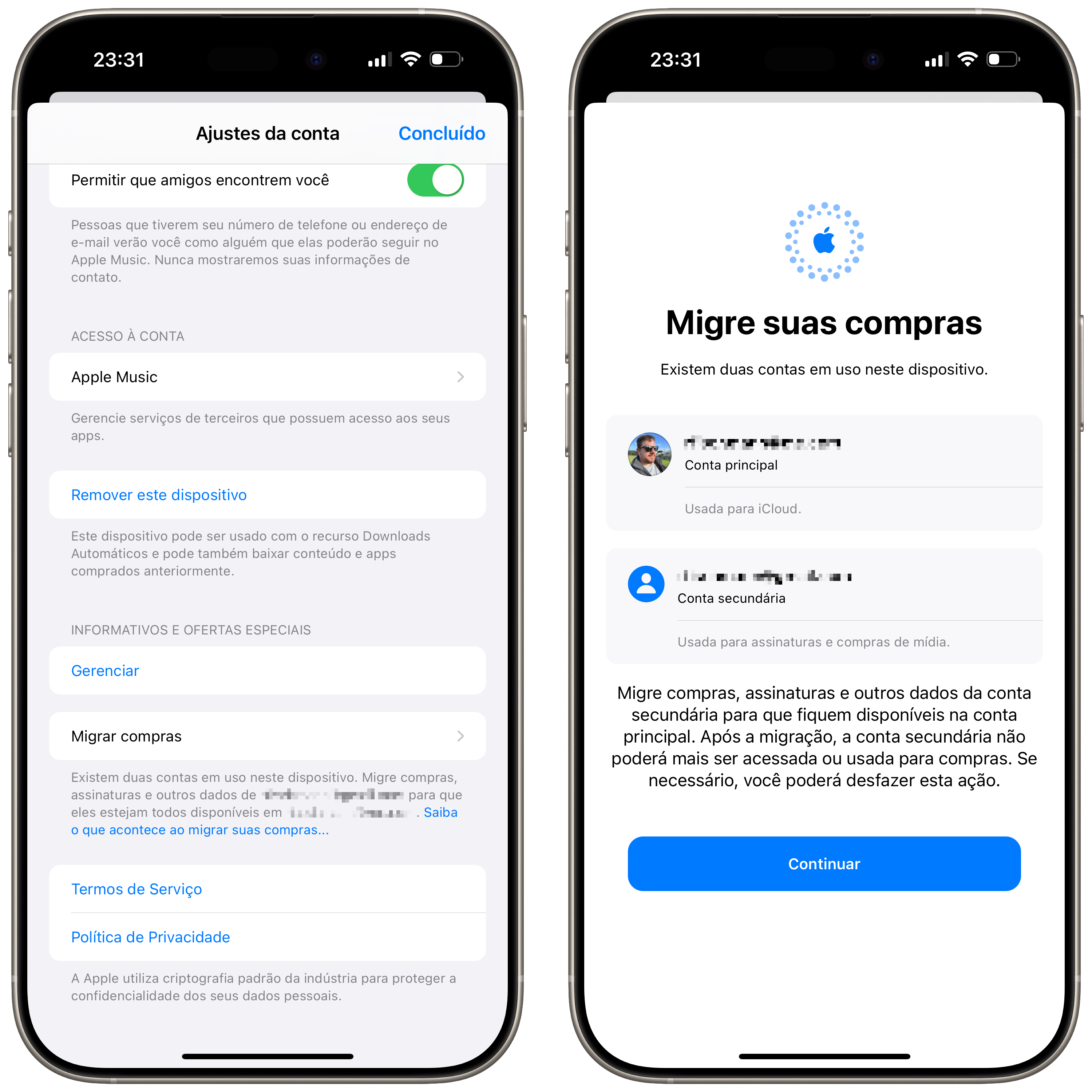 Migrar compras no iOS