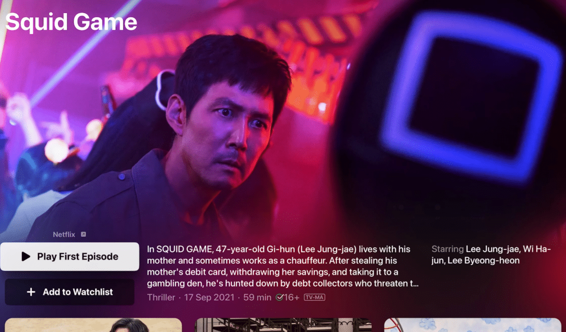 Série "Round Six", da Netflix, no app Apple TV
