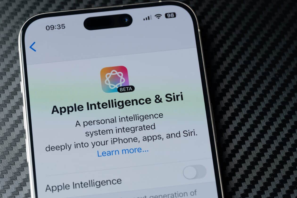 Apple Intelligence em um iPhone