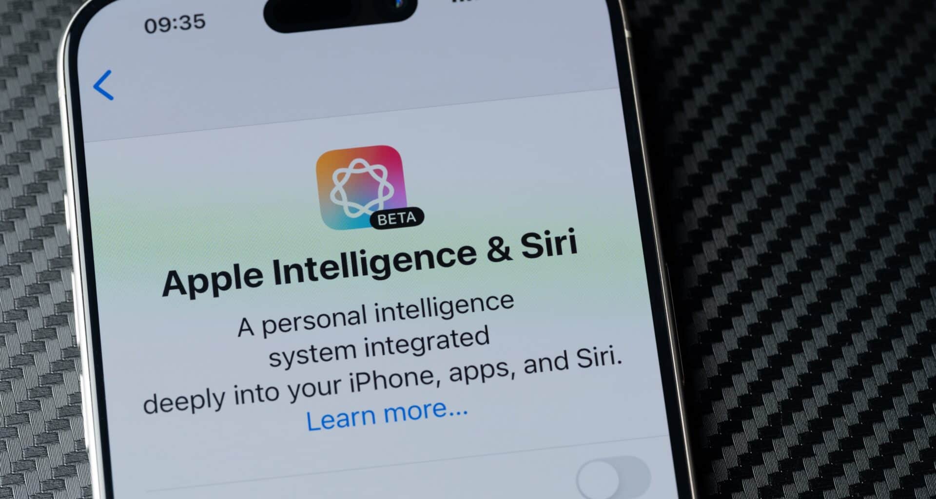 Apple Intelligence em um iPhone
