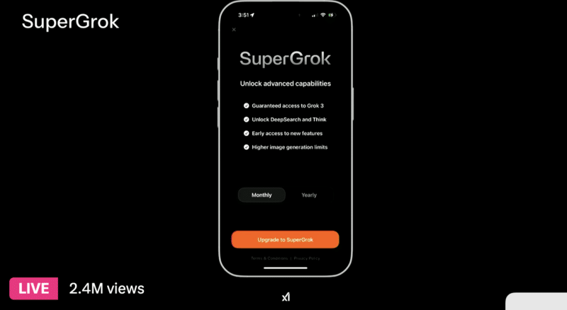 Grok 3 é lançado e preço do X Premium+ mais do que dobra nos EUA