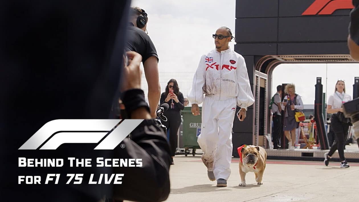 Lewis Hamilton em vídeo de bastidores de "F1"