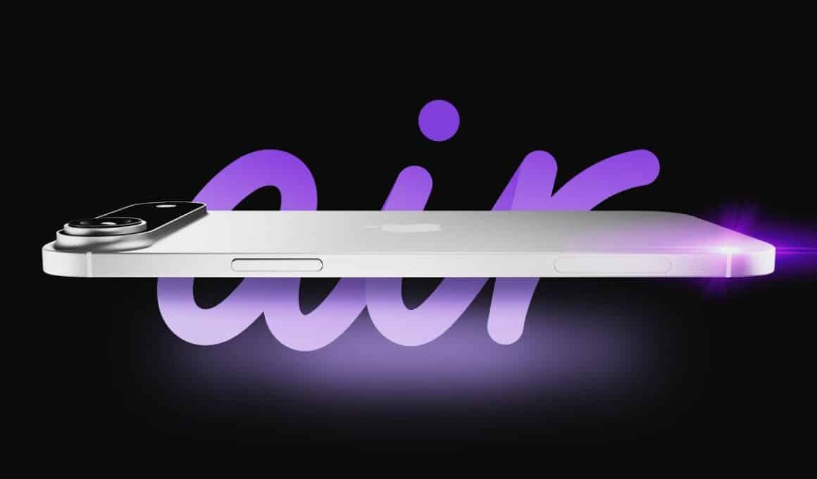 Render do "iPhone 17 Air"