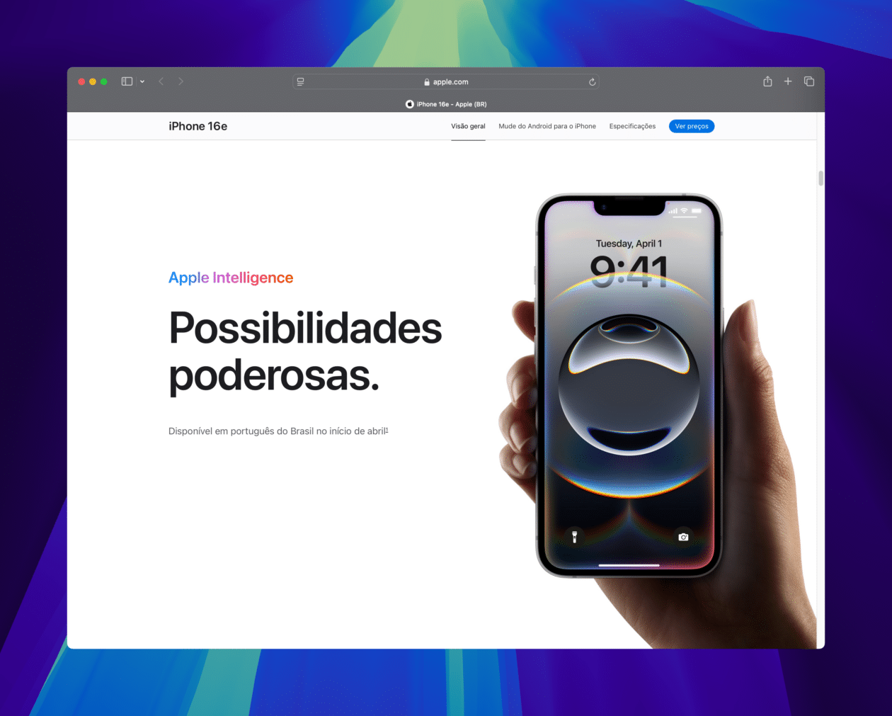 Apple Intelligence em português (Brasil) é confirmada para o início de abril