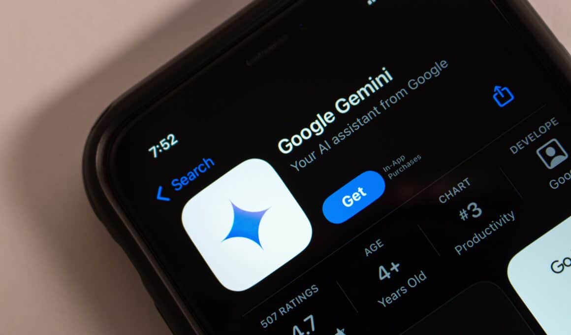 App do Gemini na App Store