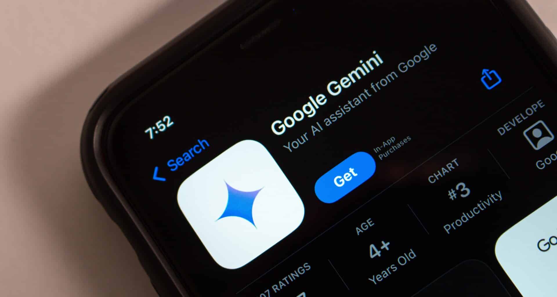 App do Gemini na App Store
