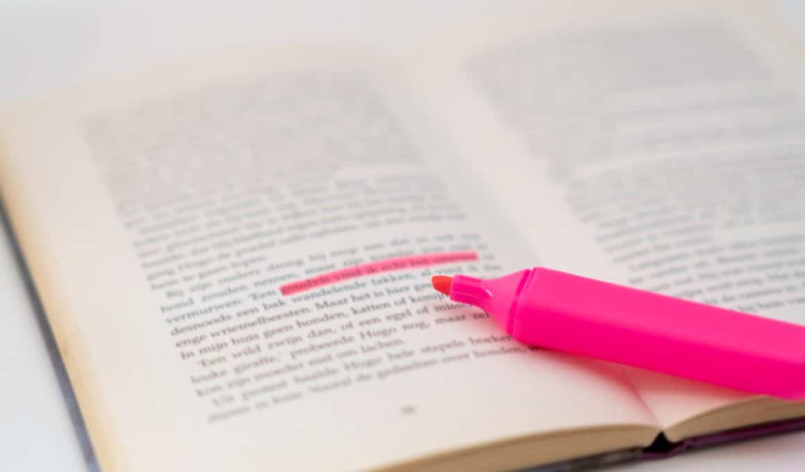 Trecho destacado em um livro