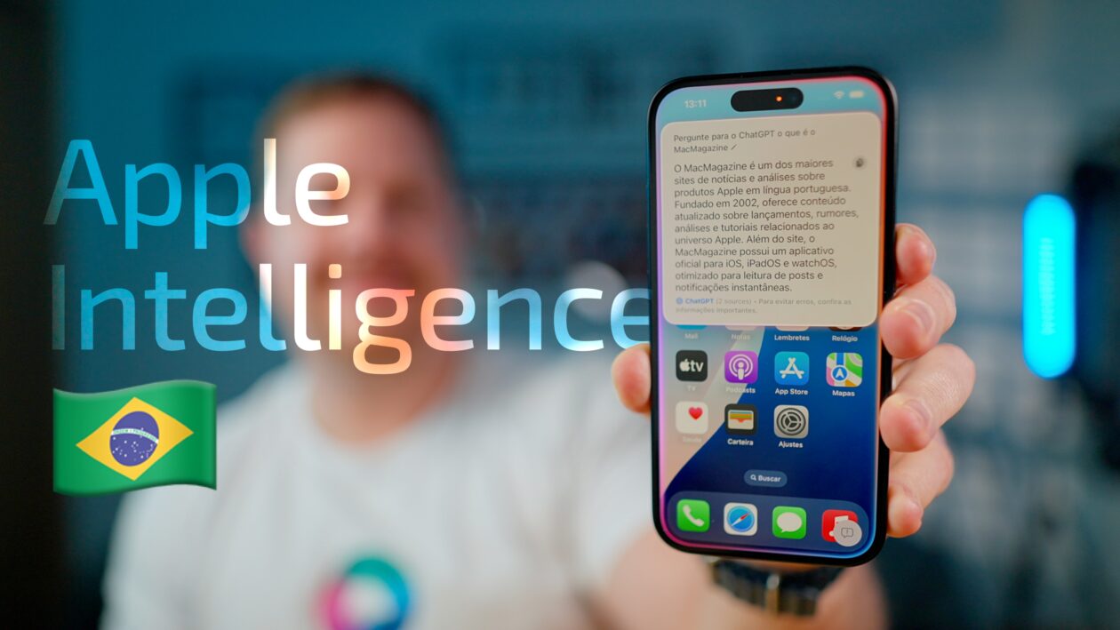 Vídeo: finalmente temos a Apple Intelligence em português do Brasil!