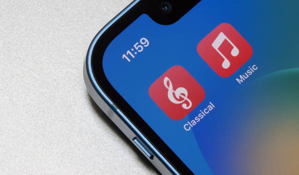 Ícones do Apple Music Classical e do Apple Music