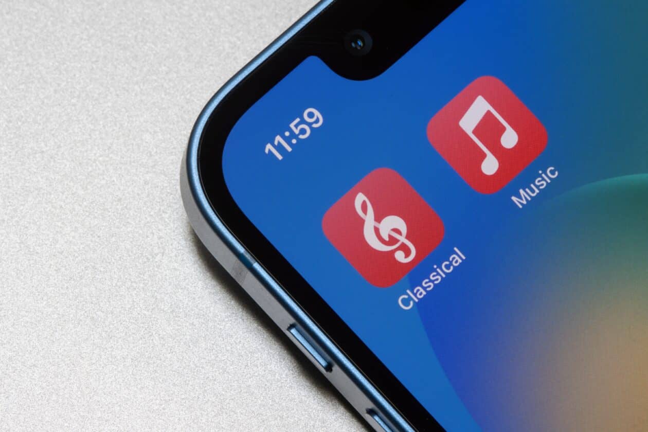 Ícones do Apple Music Classical e do Apple Music