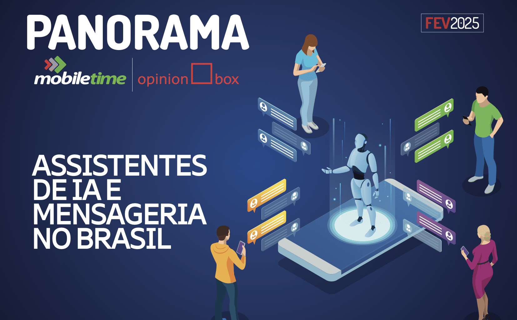 Pesquisa Panorama Mobile Time/Opinion Box - Assistentes de IA e Mensageria no Brasil
