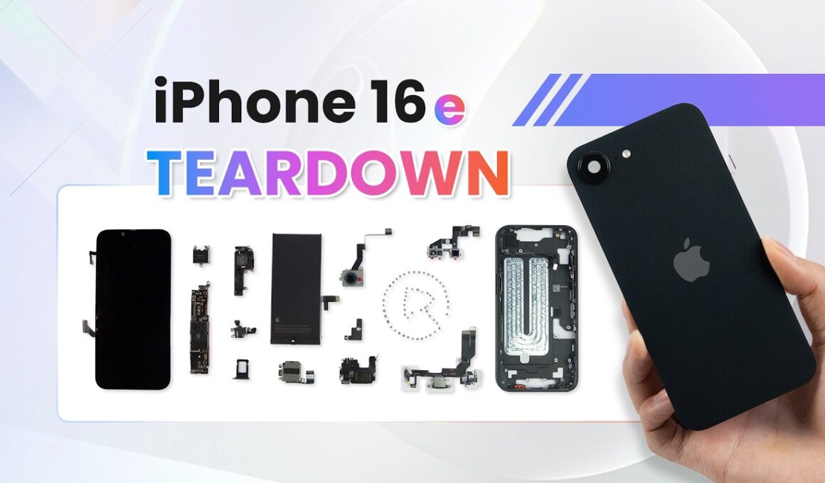 Teardown do iPhone 16e
