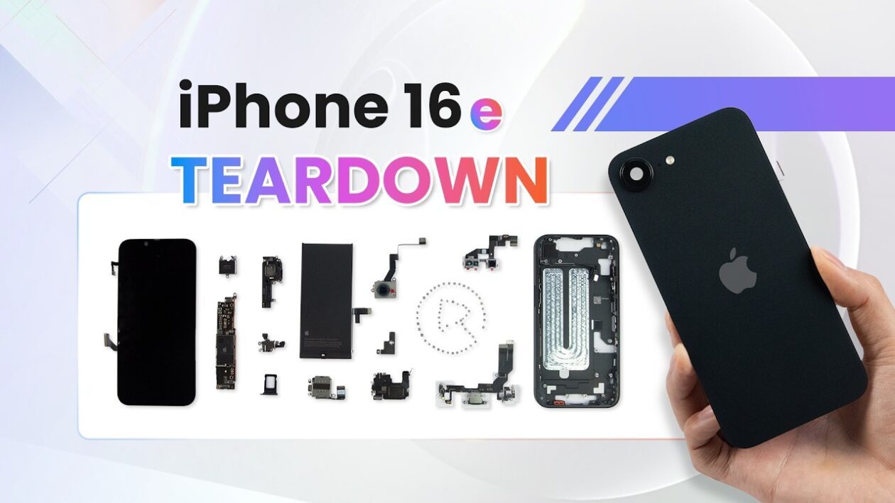 Teardown do iPhone 16e