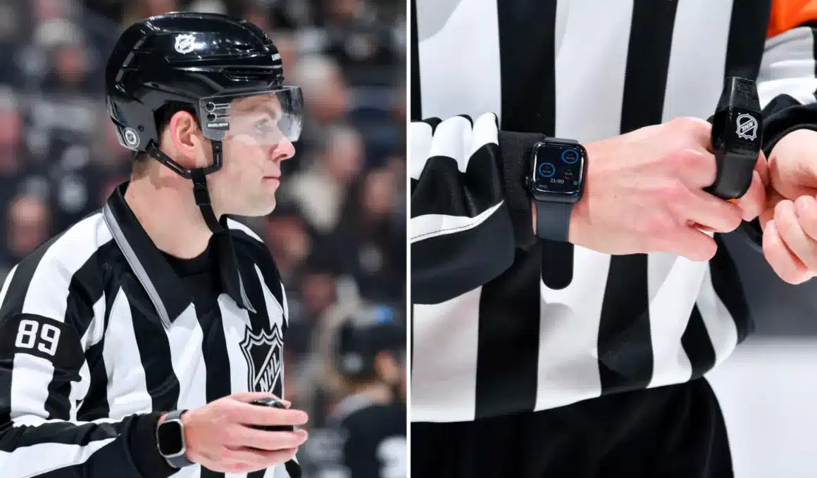 Aplicativo NHL Watch Comms no Apple Watch