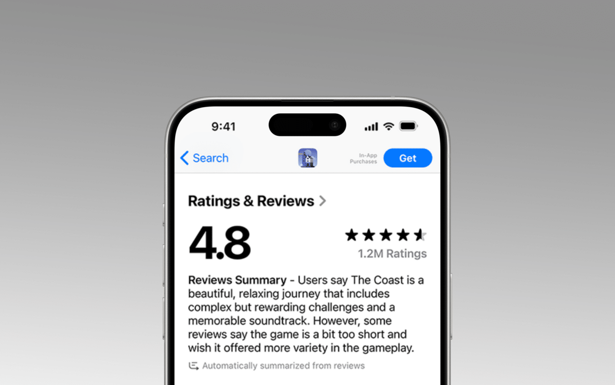 App Store terá resumos de avaliações de apps alimentados por IA no iOS 18.4
