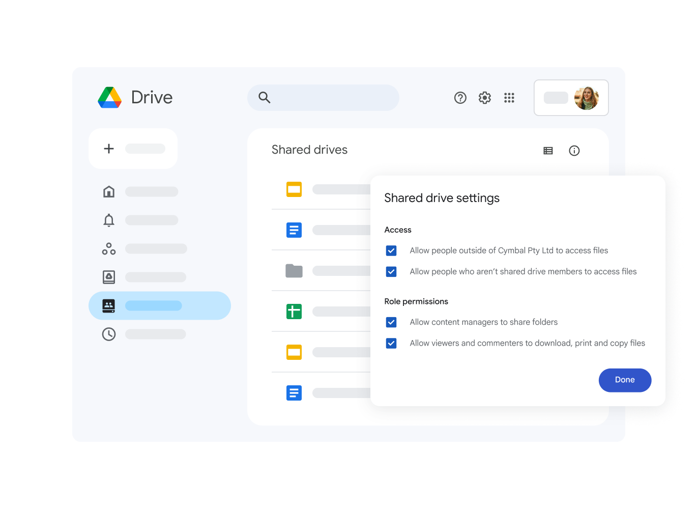 Google Drive no Workspace