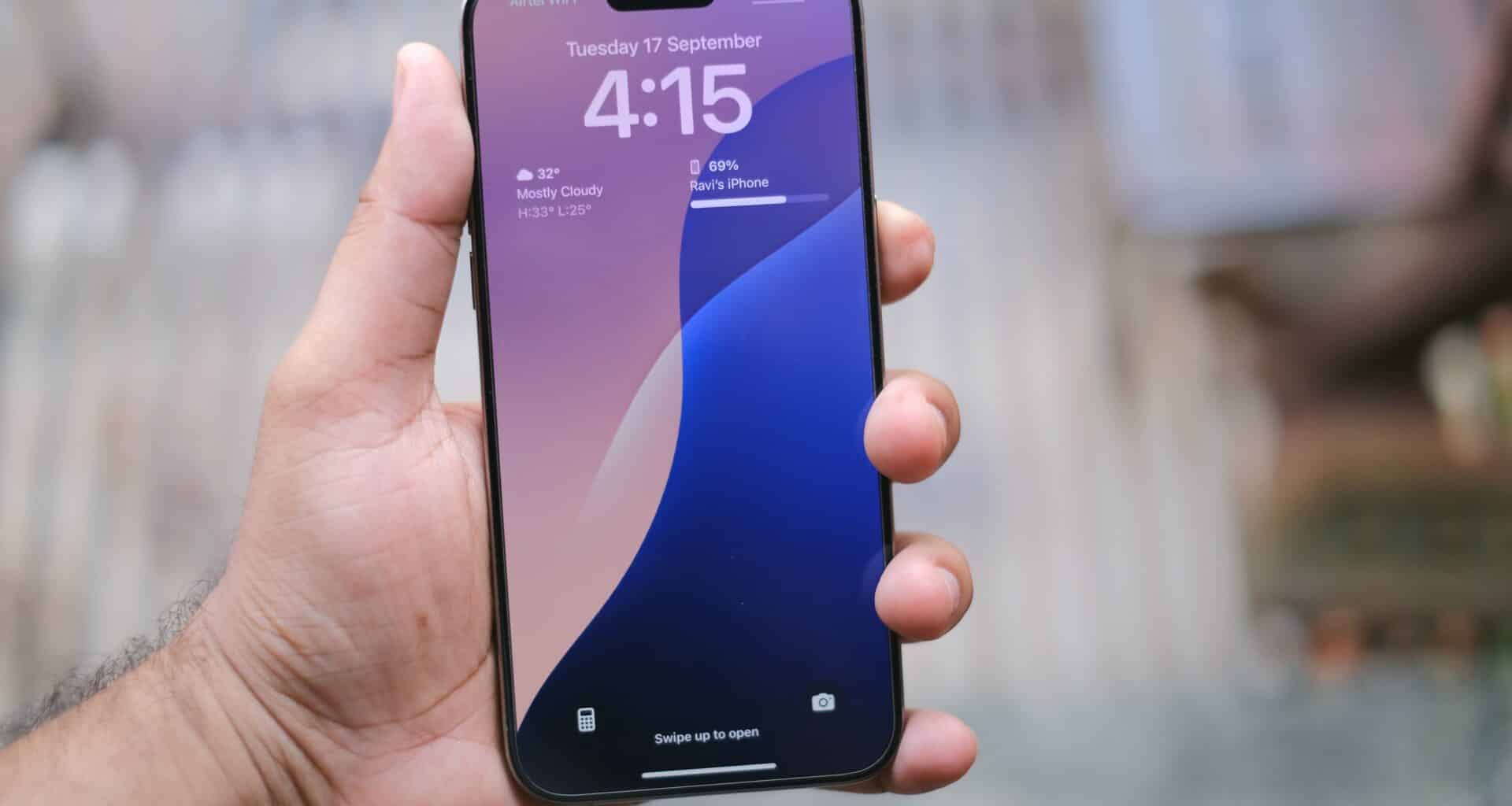 Tela Bloqueada de iPhone rodando o iOS 18