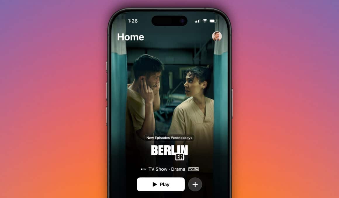 App Apple TV no iOS 18.4