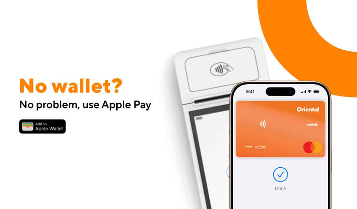 Cartões do Oriental Bank no Apple Pay
