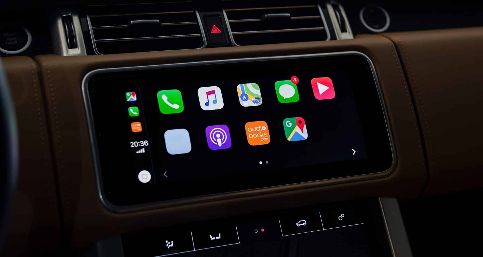 App Mensagens no CarPlay