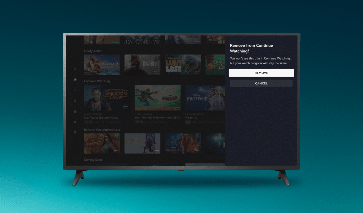 Remover título do "Continuar Assistindo" no Disney+