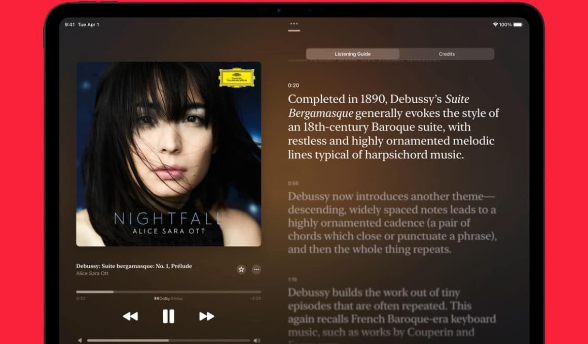 Guias no Apple Music Classical