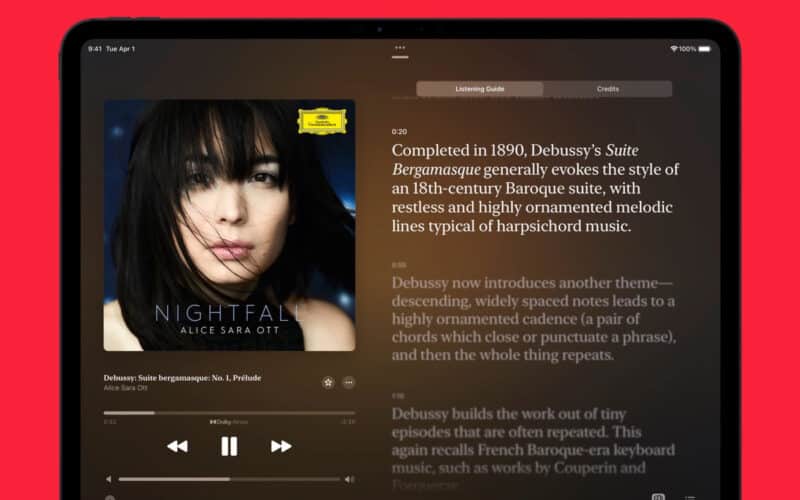 Guias no Apple Music Classical