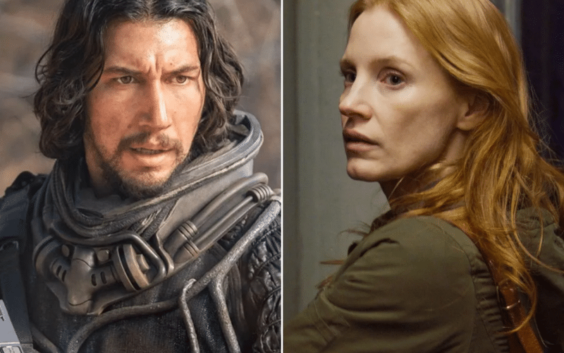 Adam Driver e Jessica Chastain