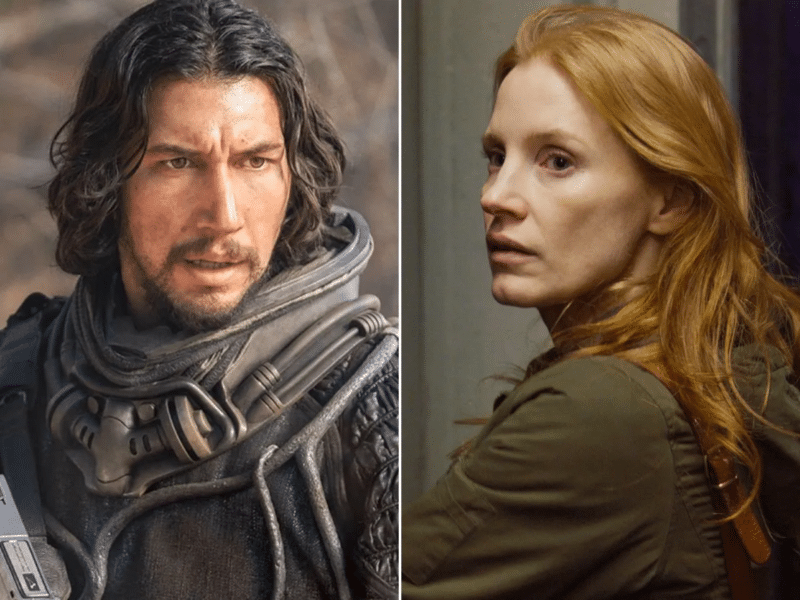 Adam Driver e Jessica Chastain