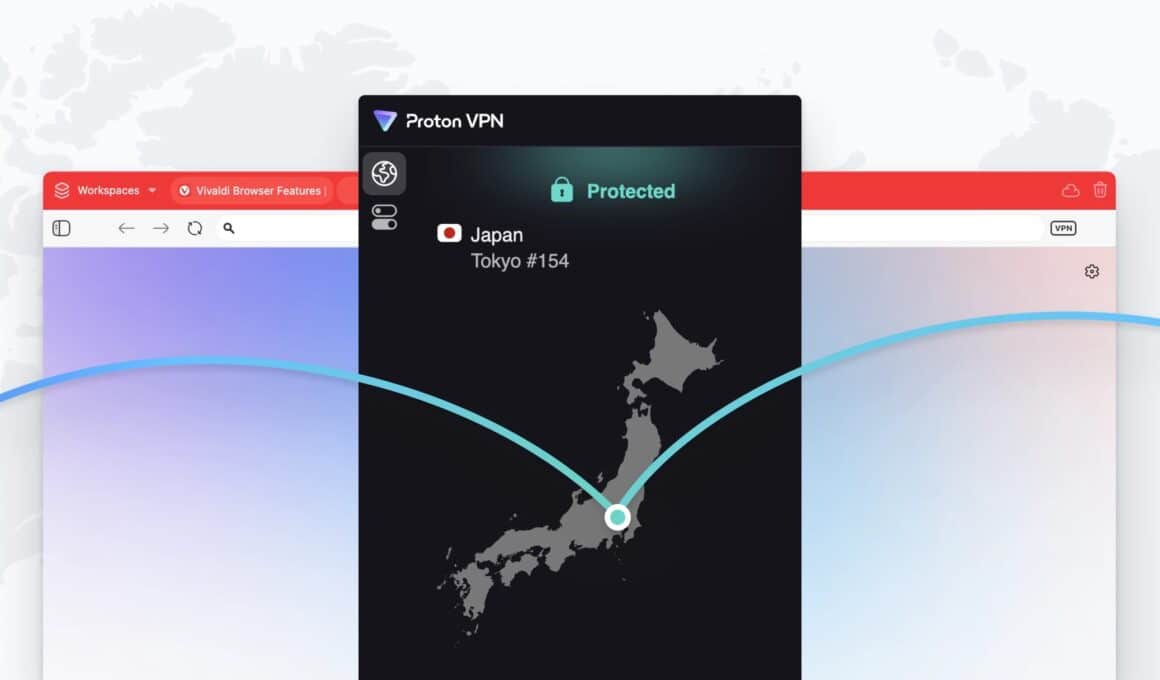 Proton VPN no Vivaldi