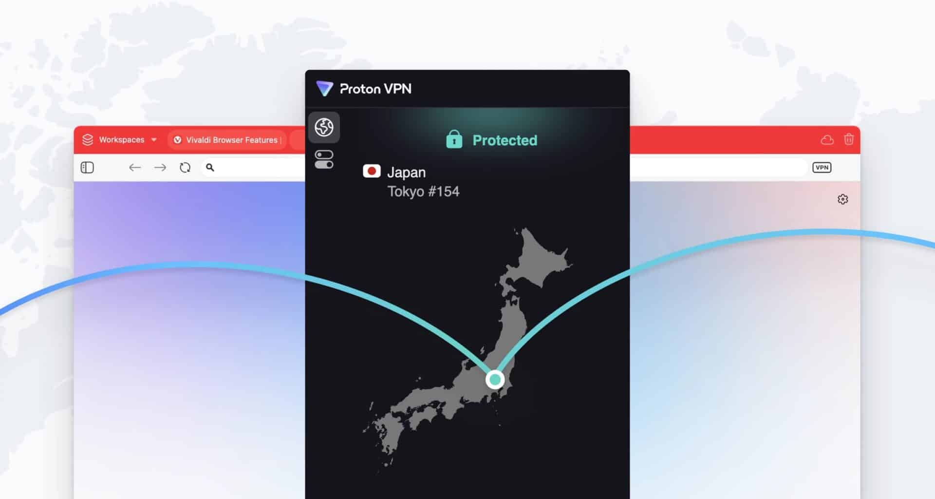 Proton VPN no Vivaldi