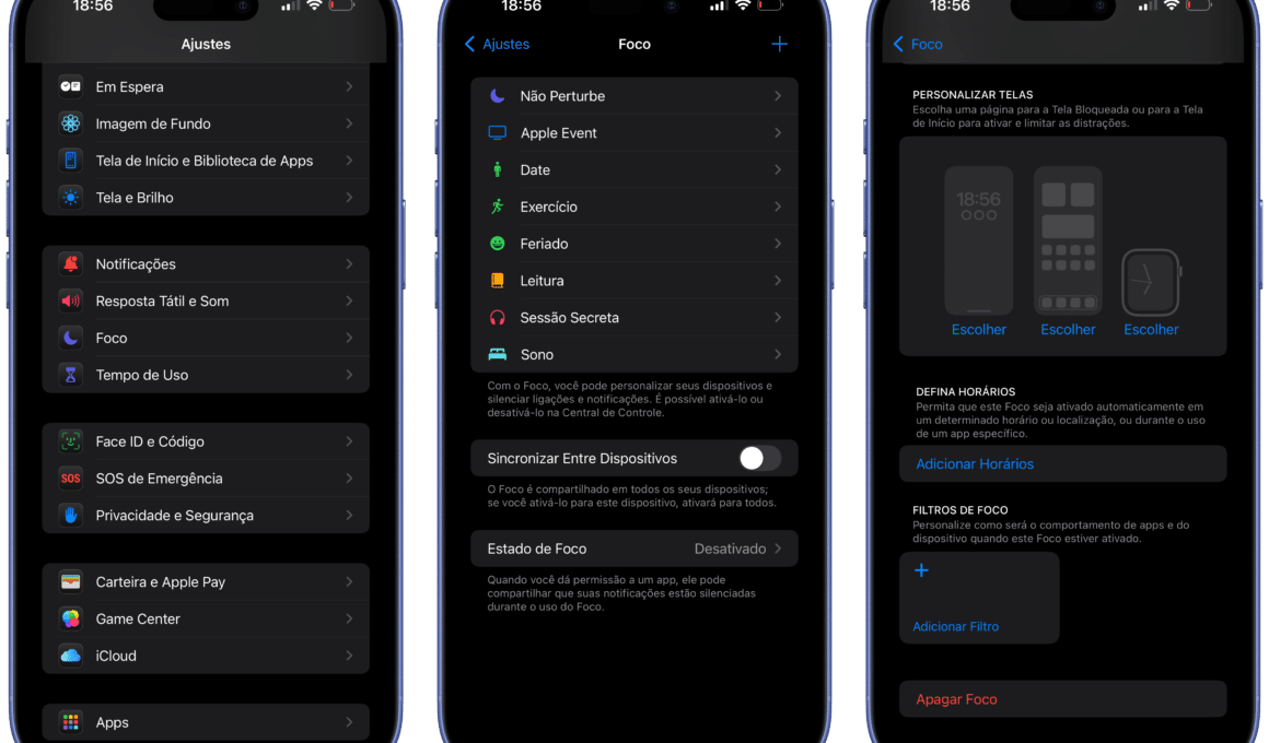 Foco no iOS