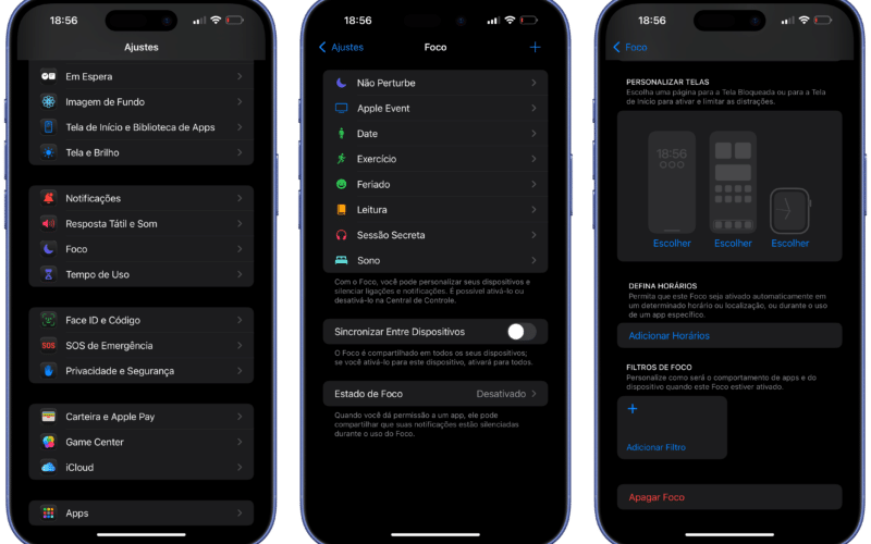 Foco no iOS