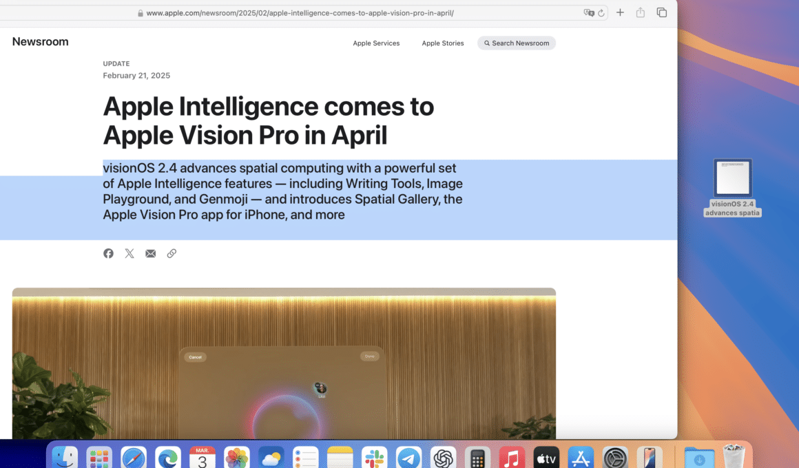 Salvar trecho como arquivo no Mac